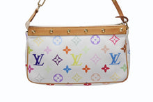 Load image into Gallery viewer, 極美品 LOUIS VUITTON ルイヴィトン ハンドバッグ ポシェット アクセソワール アクセサリーポーチ M92649 モノグラム マルチカラー 村上隆 中古 4b008098