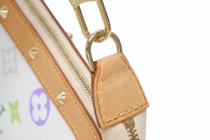 極美品 LOUIS VUITTON ルイヴィトン ハンドバッグ ポシェット アクセソワール アクセサリーポーチ M92649 モノグラム マルチカラー 村上隆 中古 4b008098