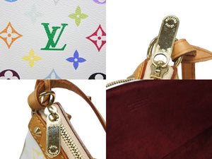 極美品 LOUIS VUITTON ルイヴィトン ハンドバッグ ポシェット アクセソワール アクセサリーポーチ M92649 モノグラム マルチカラー 村上隆 中古 4b008098