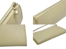 Load image into Gallery viewer, LOUIS VUITTON ルイヴィトン ポシェットアクセソワール アクセサリーポーチ M5294A エピレザー ヴァニラ 美品 中古 4b008100