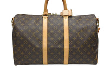 Load image into Gallery viewer, LOUIS VUITTON ルイヴィトン キーポル バンドリエール45 ボストンバッグ M41418 モノグラム ブラウン ゴールド金具 美品 中古 4b008106