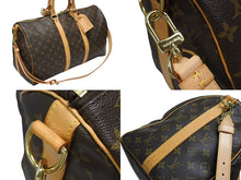 Load image into Gallery viewer, LOUIS VUITTON ルイヴィトン キーポル バンドリエール45 ボストンバッグ M41418 モノグラム ブラウン ゴールド金具 美品 中古 4b008106