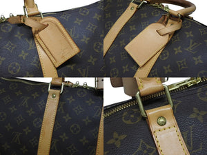 LOUIS VUITTON ルイヴィトン キーポル バンドリエール45 ボストンバッグ M41418 モノグラム ブラウン ゴールド金具 美品 中古 4b008106