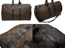 Load image into Gallery viewer, LOUIS VUITTON ルイヴィトン キーポル バンドリエール45 ボストンバッグ M56711 モノグラムマカサーブラウン 美品 中古 4b008107