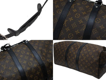 Load image into Gallery viewer, LOUIS VUITTON ルイヴィトン キーポル バンドリエール45 ボストンバッグ M56711 モノグラムマカサーブラウン 美品 中古 4b008107