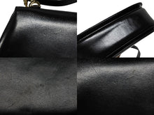 画像をギャラリービューアに読み込む, GUCCI グッチ ハンドバッグ ブラック ミニサイズ レザー バンブー ポシェット 00020460100 ゴールド金具 美品 中古 4b008115