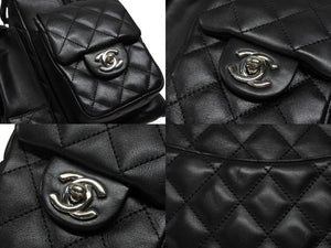 極美品 CHANEL シャネル カンボンライン マルチポケット カンボンライン ボストンバッグ 9番台 カーフレザー ブラック ピンク 中古 4b008119