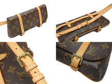 Load image into Gallery viewer, 極美品 LOUIS VUITTON ルイヴィトン ショルダーバッグ ウエストポーチ M51159 ポシェット マレル ブラウン ゴールド金具 中古 4b008120