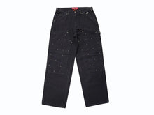 Load image into Gallery viewer, 新品未使用 Supreme×b.b. Simon シュプリーム×ビービーサイモン Studded Double Knee Painter Pant ブラック コットン 32 4b008128