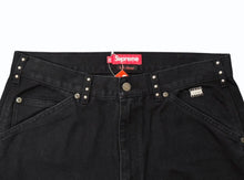 Load image into Gallery viewer, 新品未使用 Supreme×b.b. Simon シュプリーム×ビービーサイモン Studded Double Knee Painter Pant ブラック コットン 32 4b008128