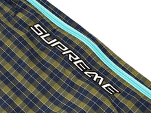 Load image into Gallery viewer, 新品未使用 Supreme シュプリーム Warm Up Pant プラッドウォームアップパンツ 25FW ネイビー イエロー ミニチェック柄 サイズM 4b008130