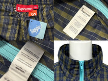 Load image into Gallery viewer, 新品未使用 Supreme シュプリーム Warm Up Pant プラッドウォームアップパンツ 25FW ネイビー イエロー ミニチェック柄 サイズM 4b008130
