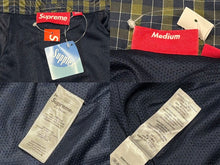 Load image into Gallery viewer, 新品未使用 Supreme シュプリーム Plaid Track Jacket プラッドトラックジャケット 25FW ネイビー イエロー ミニチェック柄 サイズM 4b008131