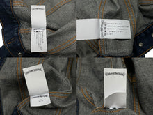 Load image into Gallery viewer, 極美品 CHROME HEARTS クロムハーツ × LEVI&#39;S リーバイス デニムジャケット フローラル クロスパッチ デニムジャケット サイズ10Y 中古 4b008137