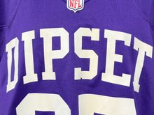 Load image into Gallery viewer, DIPSET HARLEMWORLD NFL NIKE フットボールジャージ 半袖シャツ ラバープリント パープル ポリエステル サイズM 美品 中古 4b008146
