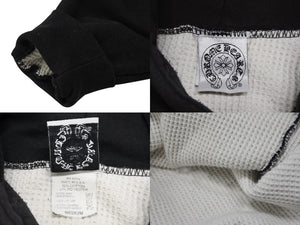 CHROME HEARTS クロムハーツ オールドモデル スクロールラベルロゴ プルオーバーフーディー パーカー サイズM ブラック 美品 中古 4b008150