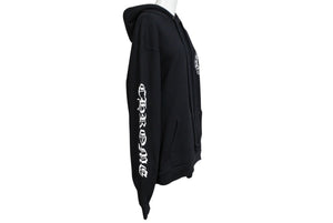 CHROME HEARTS クロムハーツ BELLA HD PLVR ベラハディッド イニシャル刺繍 ロゴプリント プルオーバーパーカーサイズM ブラック 美品 中古 4b008151