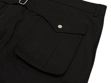 Load image into Gallery viewer, 新品未使用 FFFPOSTALSERVICE トリプルエフポスタルサービス 25SS FLARE CARGO V5 フレアカーゴパンツ サイズ38 ブラック 中古 4b008156