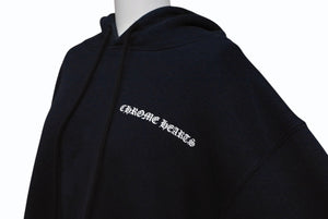 CHROME HEARTS クロムハーツ OLD オールドモデル CHクロス サーマル パーカー サイズM ブラック 美品 中古 4b008163