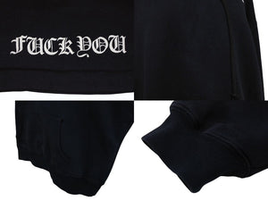 CHROME HEARTS クロムハーツ OLD オールドモデル CHクロス サーマル パーカー サイズM ブラック 美品 中古 4b008163