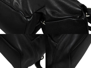 極美品 CHROME HEARTS クロムハーツ 7TH GRADE マルチセメタリークロスパッチ レザーバックパック 22パッチ CHクロス装飾 中古 4b008169