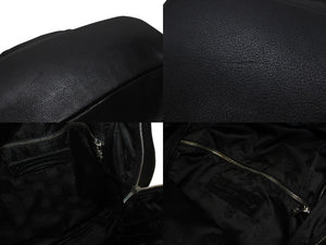 極美品 CHROME HEARTS クロムハーツ 7TH GRADE マルチセメタリークロスパッチ レザーバックパック 22パッチ CHクロス装飾 中古 4b008169