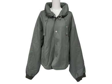 新品未使用 FFFPOSTALSERVICE トリプルエフポスタルサービス Reia フードパラシュートジャケット サイズL グリーン 中古 4b008171