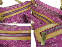 Load image into Gallery viewer, LOUIS VUITTON ルイヴィトン バギーPM ショルダーバッグ M95212 モノグラム デニム レザー ピンク ゴールド金具 美品 中古 4b008172