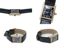 Load image into Gallery viewer, CARTIER カルティエ マストタンク ヴェルメイユ SM 腕時計 レディース 手巻き オーバーホル済み 型押し フェンディベルト 美品 中古 4b008173