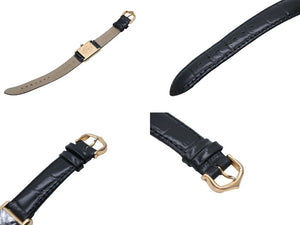 CARTIER カルティエ マストタンク ヴェルメイユ SM 腕時計 レディース 手巻き オーバーホル済み 型押し フェンディベルト 美品 中古 4b008173