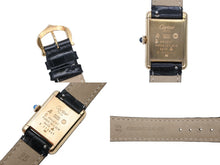 Load image into Gallery viewer, CARTIER カルティエ マストタンク ヴェルメイユ SM 腕時計 レディース 手巻き オーバーホル済み 型押し フェンディベルト 美品 中古 4b008173