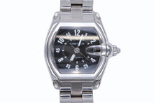 Load image into Gallery viewer, CARTIER カルティエ ロードスターLM 腕時計 W62004V3 ステンレススチール シルバー ブラック オートマティック 自動巻 美品 中古 4b008176