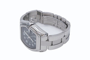 CARTIER カルティエ ロードスターLM 腕時計 W62004V3 ステンレススチール シルバー ブラック オートマティック 自動巻 美品 中古 4b008176