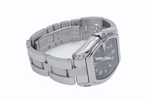 CARTIER カルティエ ロードスターLM 腕時計 W62004V3 ステンレススチール シルバー ブラック オートマティック 自動巻 美品 中古 4b008176