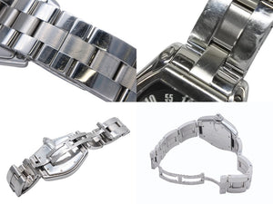 CARTIER カルティエ ロードスターLM 腕時計 W62004V3 ステンレススチール シルバー ブラック オートマティック 自動巻 美品 中古 4b008176