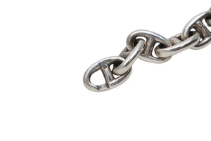 極美品 HERMES エルメス ヴィンテージ Chaine d'Ancre シェーヌダンクル TPM ブレスレット 29コマ 重量約14.0g シルバ−925 中古 4b008178