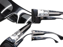 Load image into Gallery viewer, CHROME HEARTS クロムハーツ G-MONEY Ⅱ サングラス サイズ64□16-128 フレアニー装飾 アセテート シルバ−925 美品 中古 4b008181