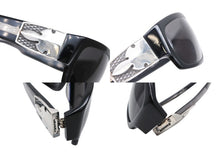 Load image into Gallery viewer, CHROME HEARTS クロムハーツ G-MONEY Ⅱ サングラス サイズ64□16-128 フレアニー装飾 アセテート シルバ−925 美品 中古 4b008181