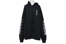 Load image into Gallery viewer, CHROME HEARTS クロムハーツ 袖プリント プルオーバーパーカー フーディ サイズXL ブラック 美品 中古 4b008187