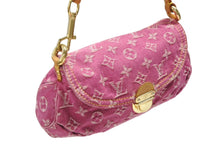 Load image into Gallery viewer, 極美品 LOUIS VUITTON ルイヴィトン ミニプリーティ ワンショルダーバッグ M95216 モノグラム デニム ピンク 中古 4b008191