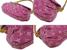 Load image into Gallery viewer, 極美品 LOUIS VUITTON ルイヴィトン ミニプリーティ ワンショルダーバッグ M95216 モノグラム デニム ピンク 中古 4b008191