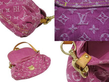 Load image into Gallery viewer, 極美品 LOUIS VUITTON ルイヴィトン ミニプリーティ ワンショルダーバッグ M95216 モノグラム デニム ピンク 中古 4b008191