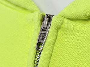 極美品 BALENCIAGA バレンシアガ Soccer Paris Zip-Hoodie ジップアップフーディー パーカー 744457 サイズXXL グリーン 中古 4b008199
