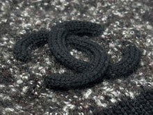 画像をギャラリービューアに読み込む, 極美品 CHANEL シャネル ニットキャップ ビーニー ココマーク カシミヤ ウール シルク ブラック ブラウン グレー 中古 4b008206