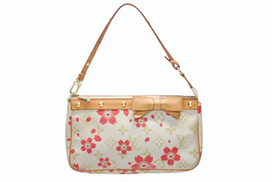 LOUIS VUITTON ルイヴィトン ポシェット アクセソワール アクセサリーポーチ M92008 モノグラム チェリーブロッサム 村上隆 良品 中古 4b008209