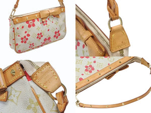 LOUIS VUITTON ルイヴィトン ポシェット アクセソワール アクセサリーポーチ M92008 モノグラム チェリーブロッサム 村上隆 良品 中古 4b008209