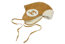 画像をギャラリービューアに読み込む, 新品未使用 CHANEL シャネル ココネージュ フライトキャップ ウシャンカ AAA429 ココマーク ムートン スウェード 中古 4b008210