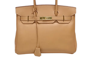 HERMES エルメス Birkin 30 バーキン30 ハンドバッグ クシュベル ナチュラル □B刻印 1998年製 ゴールド金具 美品 中古 4b008212