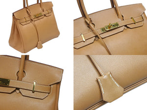 HERMES エルメス Birkin 30 バーキン30 ハンドバッグ クシュベル ナチュラル □B刻印 1998年製 ゴールド金具 美品 中古 4b008212