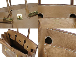 HERMES エルメス Birkin 30 バーキン30 ハンドバッグ クシュベル ナチュラル □B刻印 1998年製 ゴールド金具 美品 中古 4b008212